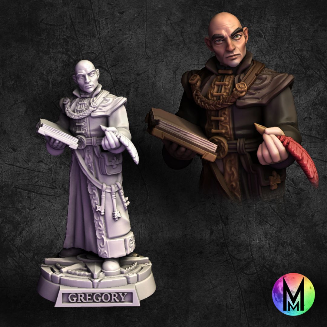 Human Wizard - Gregory the Wizard / Monk ( Human Wizard / Monk )